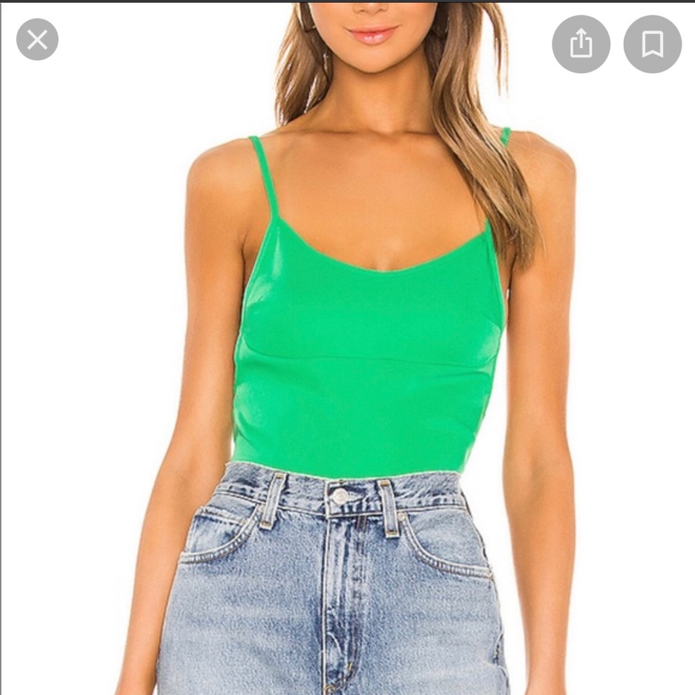 Super down green tank open back